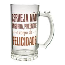 Caneca de Chopp 450ml Frases Engorda - Casambiente COCV016-Engorda