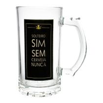 Caneca de Chopp 450ml Frases Solteiro - Casambiente