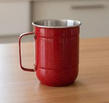 Caneca de Chopp 550ml Cerveja Vinho Alumínio Borda Polida