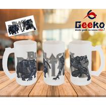 Caneca de Chopp Black Panther Pantera Negra Wakanda Forever Geeko