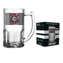 Caneca De Chopp Corinthians Vidro 340ml Oficial Licenciada