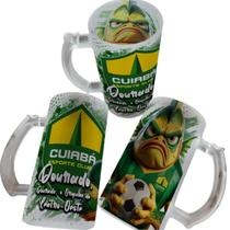 Caneca de Chopp de Vidro Jateada 475ml Personalizada com Seu Time