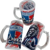 Caneca de Chopp de Vidro Jateada 475ml Personalizada com Seu Time