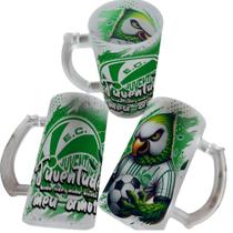 Caneca de Chopp de Vidro Jateada 475ml Personalizada com Seu Time