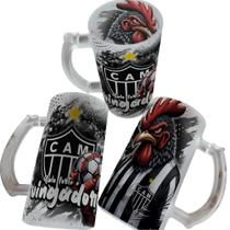 Caneca de Chopp de Vidro Jateada 475ml Personalizada com Seu Time Caneca de Chopp de Vidro Jateada 475ml Personalizada com Seu Time