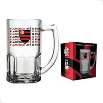 Caneca De Chopp Do Flamengo Vidro 340ml Oficial Licenciada