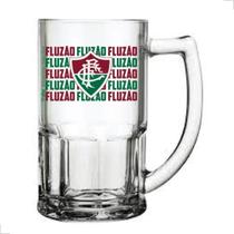 Caneca De Chopp Do Fluminense Vidro 340ml Oficial Licenciada Futebol