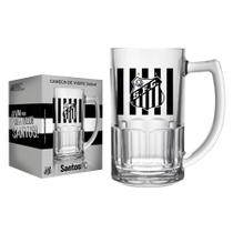 Caneca De Chopp Do Santos De Vidro 340ml Oficial Licenciada