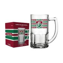 Caneca De Chopp Fluminense Vidro 340ml Fluzão