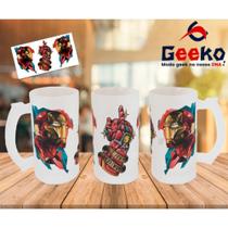 Caneca de Chopp Homem de Ferro Iron Man Geeko