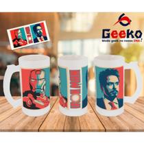 Caneca de Chopp Homem de Ferro Iron Man Geeko Caneca de Chopp Homem de Ferro Iron Man Geeko