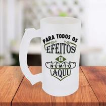 Caneca De Chopp Jateada Fraes Engraçadas Para Todo Os Efeitos Eu Nem Tô Aqui- MEGA OFERTA! Caneca De Chopp Jateada Fraes Engraçadas Para Todo Os Efeitos Eu Nem Tô Aqui- MEGA OFERTA!