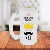 Caneca De Chopp Jateada Personalizada Dia Dos Pais Meu Pai Sempre Será O Rei - MEGA OFERTA! Caneca De Chopp Jateada Personalizada Dia Dos Pais Meu Pai Sempre Será O Rei - MEGA OFERTA!