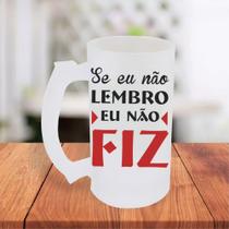 Caneca De Chopp Jateada Personalizada Frase Se Eu Não Lembro Eu Não Fiz Divertida- MEGA OFERTA! Caneca De Chopp Jateada Personalizada Frase Se Eu Não Lembro Eu Não Fiz Divertida- MEGA OFERTA!