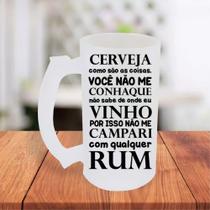 Caneca De Chopp Jateada Personalizada Frases Engraçada Cerveja Conhaque Rum Amigo- MEGA OFERTA!