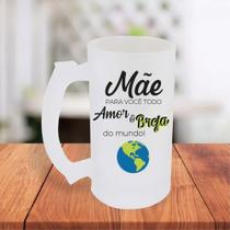 Caneca De Chopp Jateada Personalizada Mãe DIa Das Mães Pra Você Toda Breja Do Mundo- MEGA OFERTA!