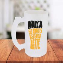 Caneca De Chopp Jateada Personalizada Nunca Fiz Amigos Bebendo Leite Cerveja- MEGA OFERTA! Caneca De Chopp Jateada Personalizada Nunca Fiz Amigos Bebendo Leite Cerveja- MEGA OFERTA!