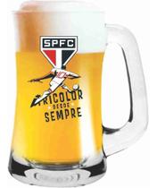 Caneca de Chopp São Paulo FC Tricolor Sempre Vidro 375ml