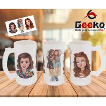 Caneca de Chopp Stranger Things Eleven e Max Geeko