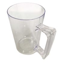 Caneca de Chopp Transparente e Preta - 350ml