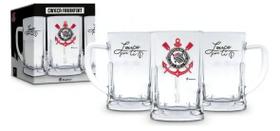 Caneca De Chopp Vidro 565ml Corinthians, Cerveja Timão