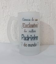 Caneca de chopp vidro padrinho de batismo Caneca de chopp vidro padrinho de batismo