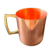 Caneca de Cobre 350 ml (Lisa / Sem Borda / Alças de Bronze) Caneca de Cobre 350 ml (Lisa / Sem Borda / Alças de Bronze)