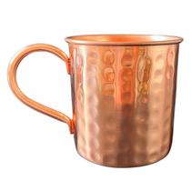 Caneca De Cobre 350 ml (Martelada / Com Borda / Alças de Cobre)