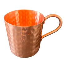 Caneca de Cobre 350 ml (Martelada / Sem Borda / Alças de Cobre)