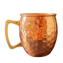 Caneca de Cobre Barril 400 Ml (Martelada / Alça de Bronze) Caneca de Cobre Barril 400 Ml (Martelada / Alça de Bronze)