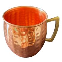 Caneca de Cobre Barril 500 Ml (Martelada / Alça de Bronze) Caneca de Cobre Barril 500 Ml (Martelada / Alça de Bronze)