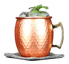 Caneca De Cobre Puro 500 Ml Sem Verniz Para Ayurveda