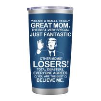 Caneca de copo de aço inoxidável azul MFGNEH de 20 onças para mãe Caneca de copo de aço inoxidável azul MFGNEH de 20 onças para mãe