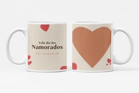 Caneca de Dia dos Namorados Personalizada de Porcelana Md23