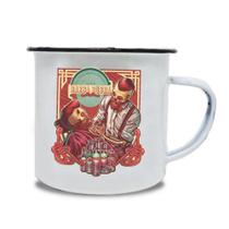 Caneca De Ferro Old School Barbeiros 180ml Barba Rubra Caneca De Ferro Old School Barbeiros 180ml Barba Rubra