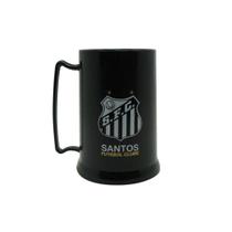 Caneca De Gel Preta Santos 300Ml