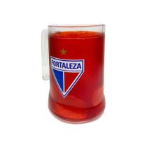 Caneca De Gel Vermelho Escudo Fortaleza Tricolor