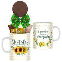 Caneca de Gratidão com Chocolates Borússia Chocolates
