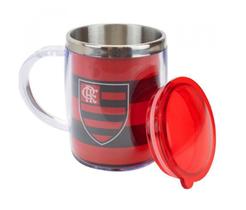 Caneca De Inox Térmica Com Tampa Flamengo 450Ml