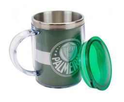 Caneca De Inox Térmica Com Tampa Palmeiras 450ml