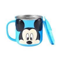 Caneca De Leite Infantil 260ml Disney Frozen Elsa Stitch Desenho Animado Fofa Com Tampa Copo Para