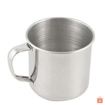 Caneca de metal 750ml Leite Sopa e Caldo em casa tem - Em casa tem