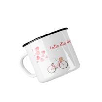 Caneca de Metal Dia dos Namorados - Bicicleta - Hoi Personalizados