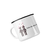 Caneca de Metal Dia dos Namorados - Casal Caneca de Metal Dia dos Namorados - Casal