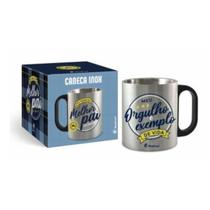 Caneca de metal inox "melhor pai do mundo" 300ml- BrasFoot