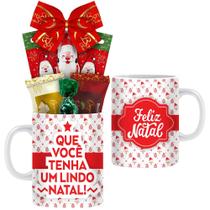 Caneca de Natal com Chocolates Modelo 3 Borússia Chocolates