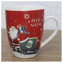 Caneca De Natal Papai Noel Feliz Natal Em Cerâmica 350Ml