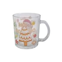 Caneca de Natal Vidro 330ml Estampada Natal Mágico Presente Caneca de Natal Vidro 330ml Estampada Natal Mágico Presente