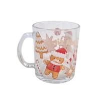 Caneca de Natal Vidro 330ml Estampada Natal Mágico Presente Caneca de Natal Vidro 330ml Estampada Natal Mágico Presente