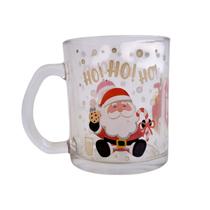 Caneca de Natal Vidro 330ml Estampada Natal Mágico Presente Caneca de Natal Vidro 330ml Estampada Natal Mágico Presente